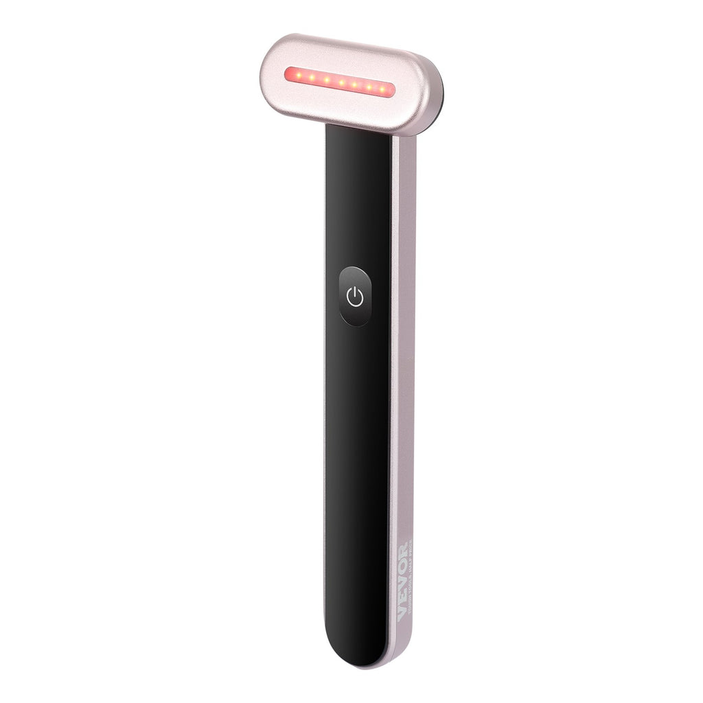 Professional 3-in-1 LED Red Light Therapy Wand for Face and Neck with Heating and Vibrating Massage Features, Portable Beauty Device