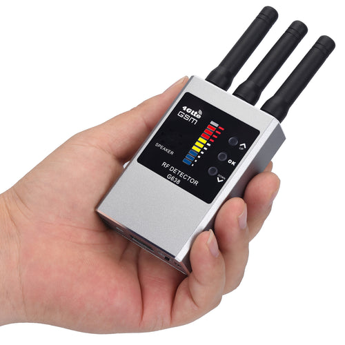 RF Bug Detector and Hidden Camera Finder with Anti-Spy Listening Capability
